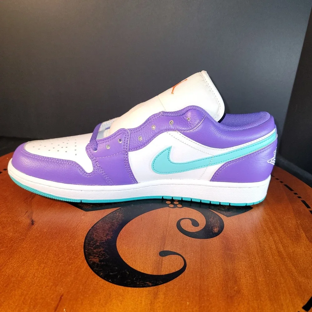 Nike Air Jordan 1 Low Action Grape Sky J Light Olive Purple Teal White DC0774502